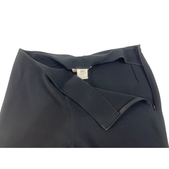 Wide-Leg Black Pants Size 42 By Worldly Things Made In Italy 88j - Picture 5 of 8